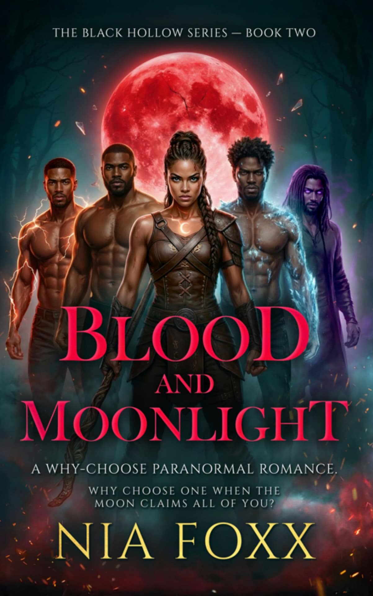 Cover of Blood and Moonlight by Nia Foxx